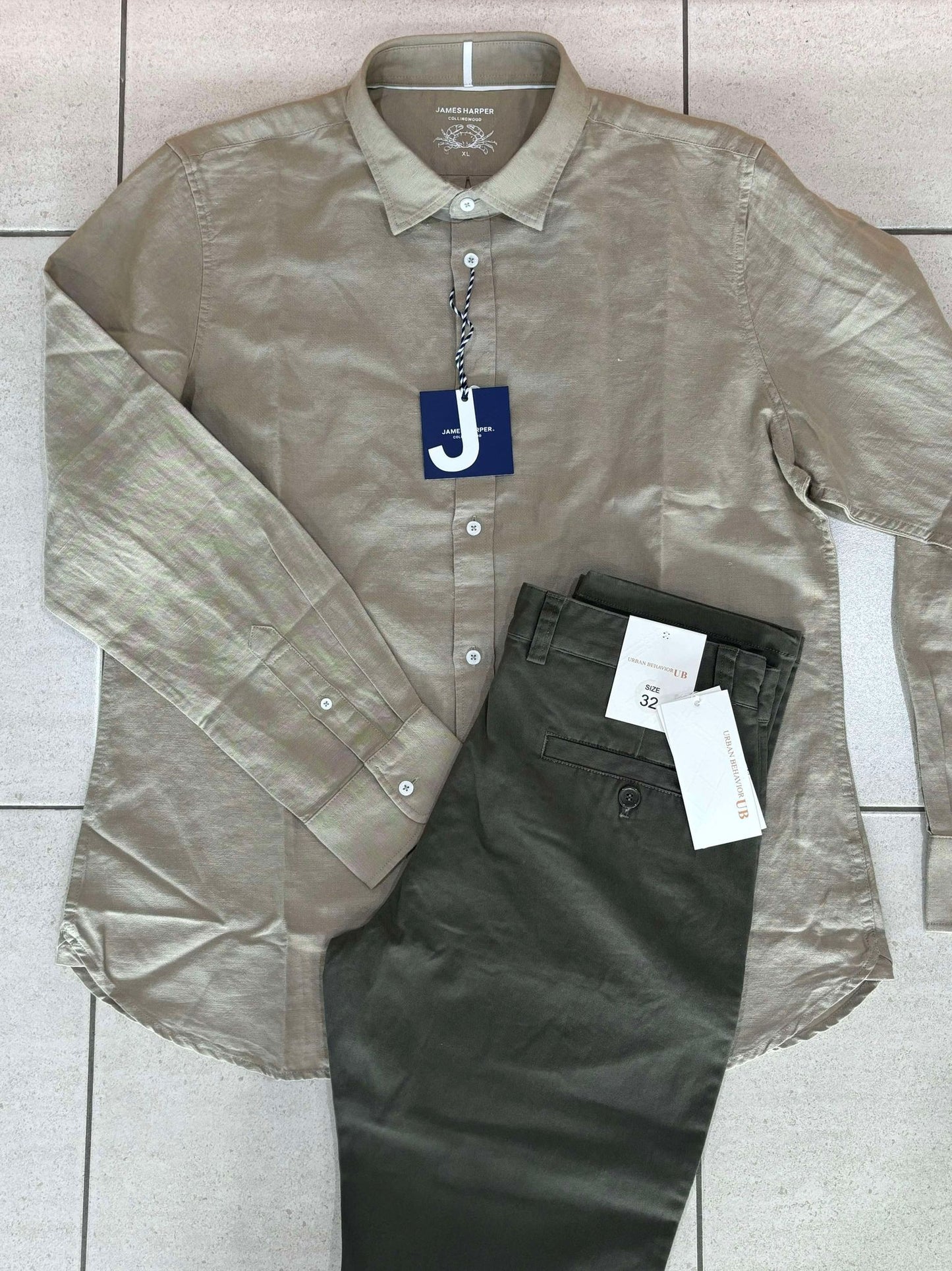 James Harper L/S Linen Shirt
