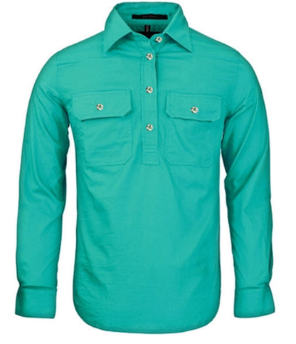 Ritemate Ladies L/S Closed Front Shirt RM300CF