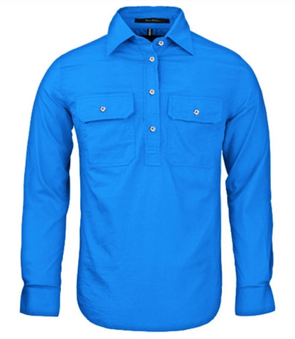 Ritemate Ladies L/S Closed Front Shirt RM300CF
