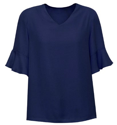ARIA FLUTED SHIRT NAVY RB966LS