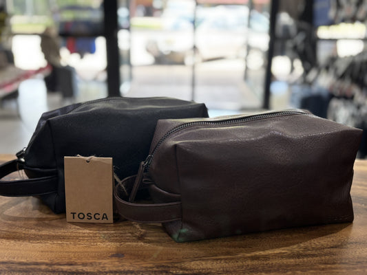 Vegan Leather Wash Bag