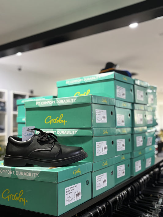 Hamburg SNR 2- Black Leather School Shoe