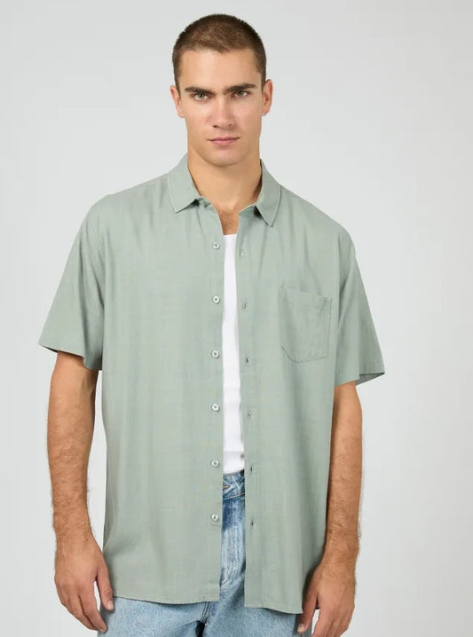 Textured Linen S/S Shirt